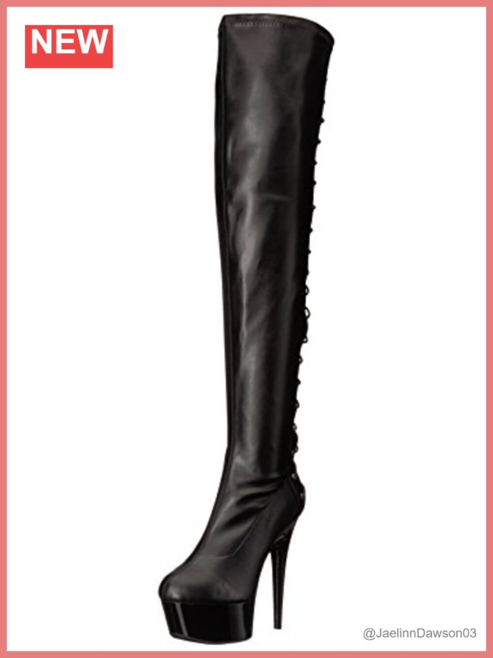 Women's Over-the-Knee Engineer Boots Polyurethane Platform High Heel